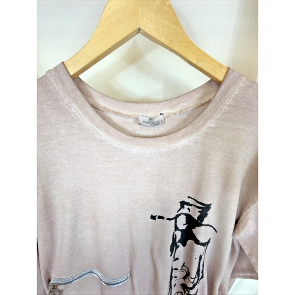 NWT Pure Venice by Eternelle Pocket Screen Print Long Tunic Dress #1410 Size L - Picture 2 of 6